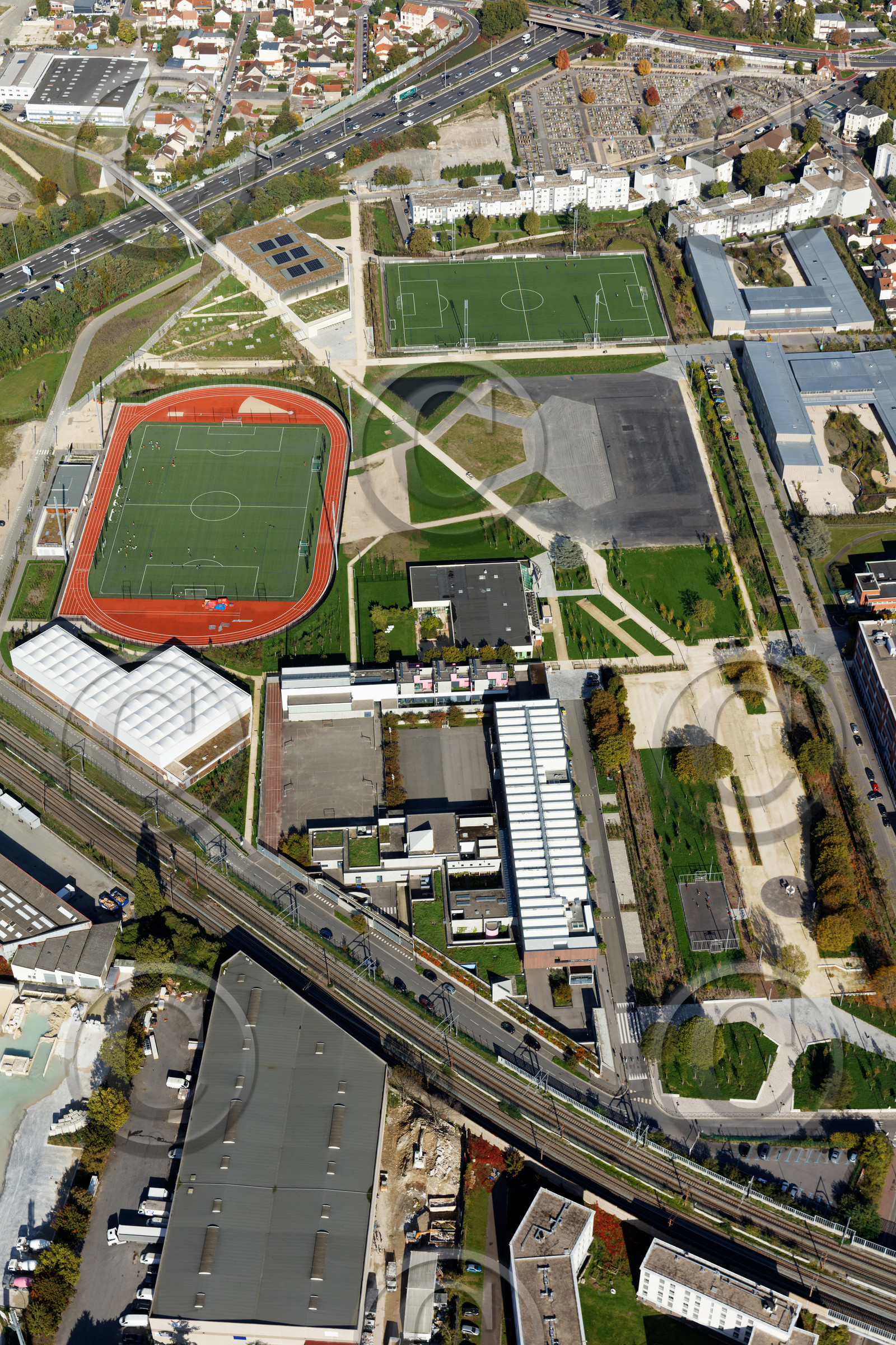 Le département de Seine-Saint-Denis (Région Ile-de-France) en vues aériennes obliques