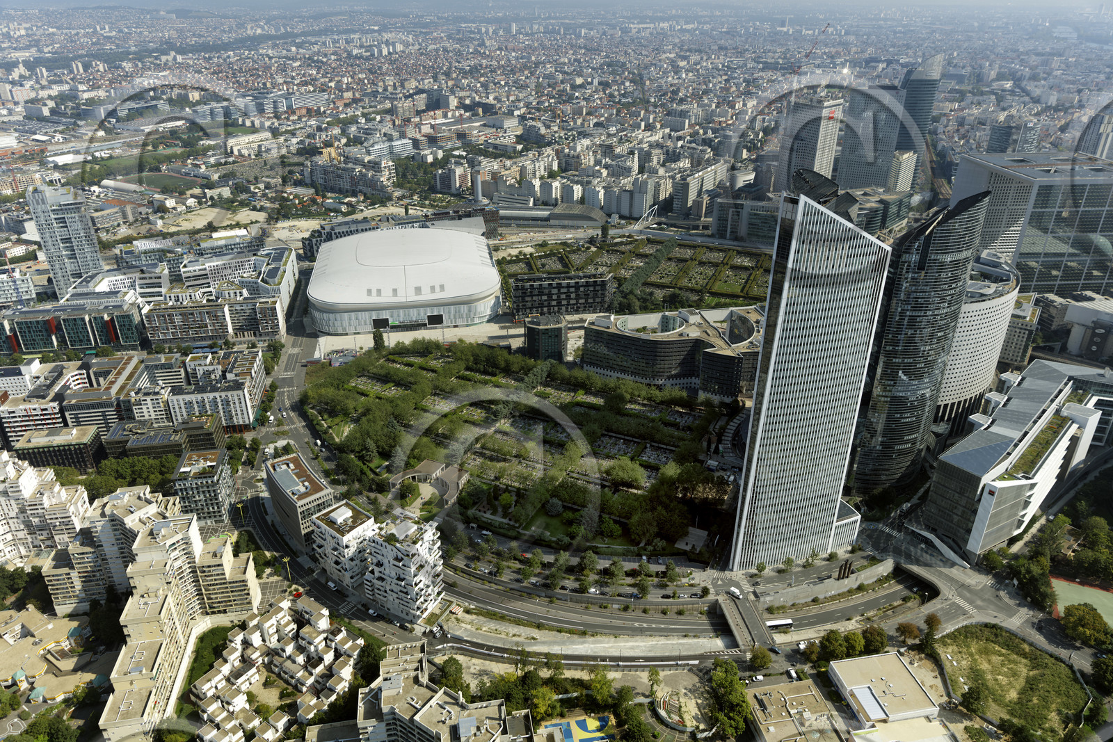 Le département des Hauts-de-Seine (Région Ile-de-France) en vues aériennes obliques
