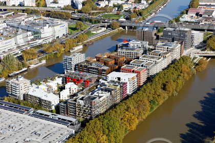 Le département de Seine-Saint-Denis (Région Ile-de-France) en vues aériennes obliques