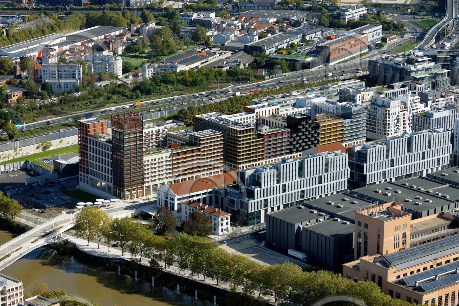 Le département de Seine-Saint-Denis (Région Ile-de-France) en vues aériennes obliques