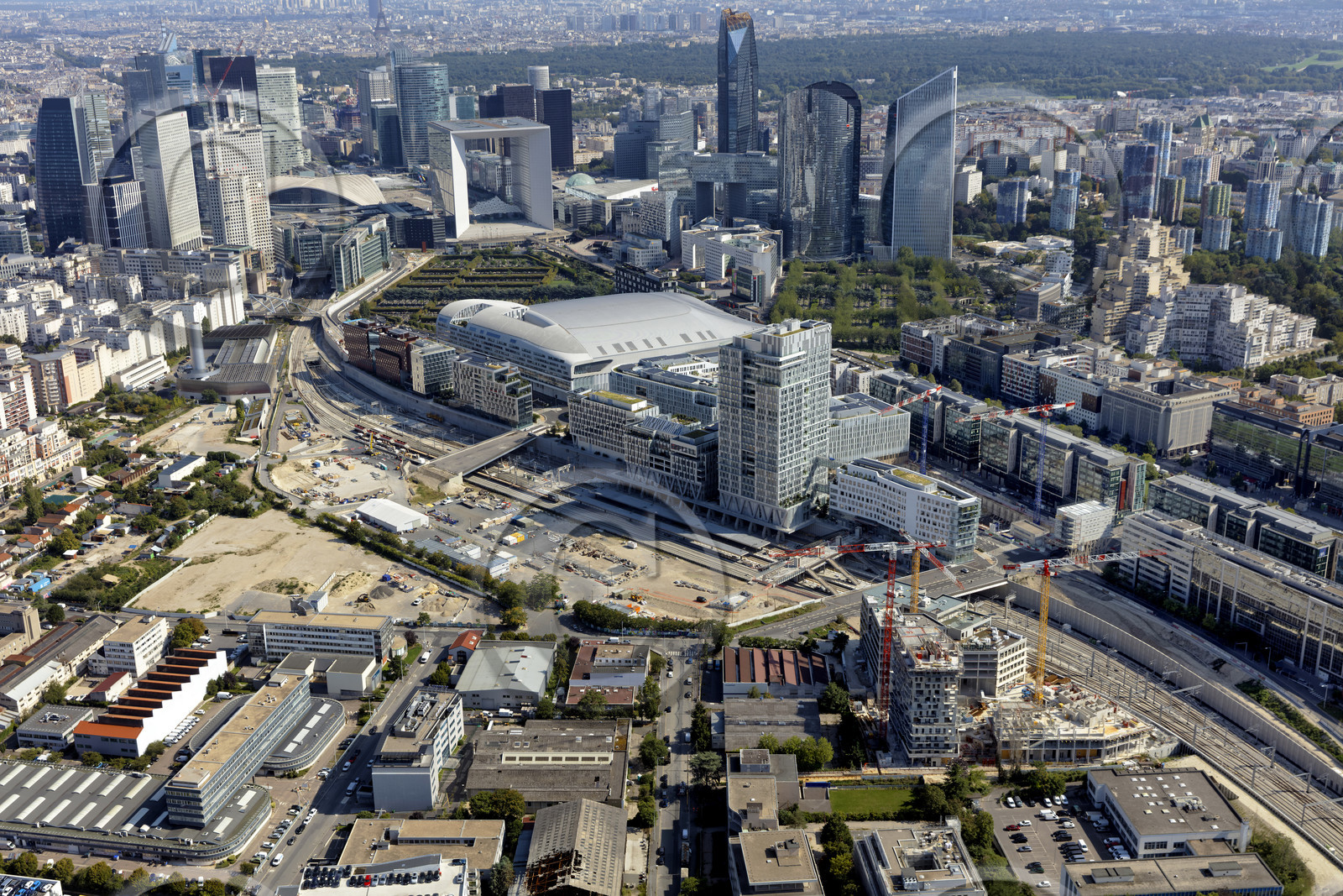 Le département des Hauts-de-Seine (Région Ile-de-France) en vues aériennes obliques