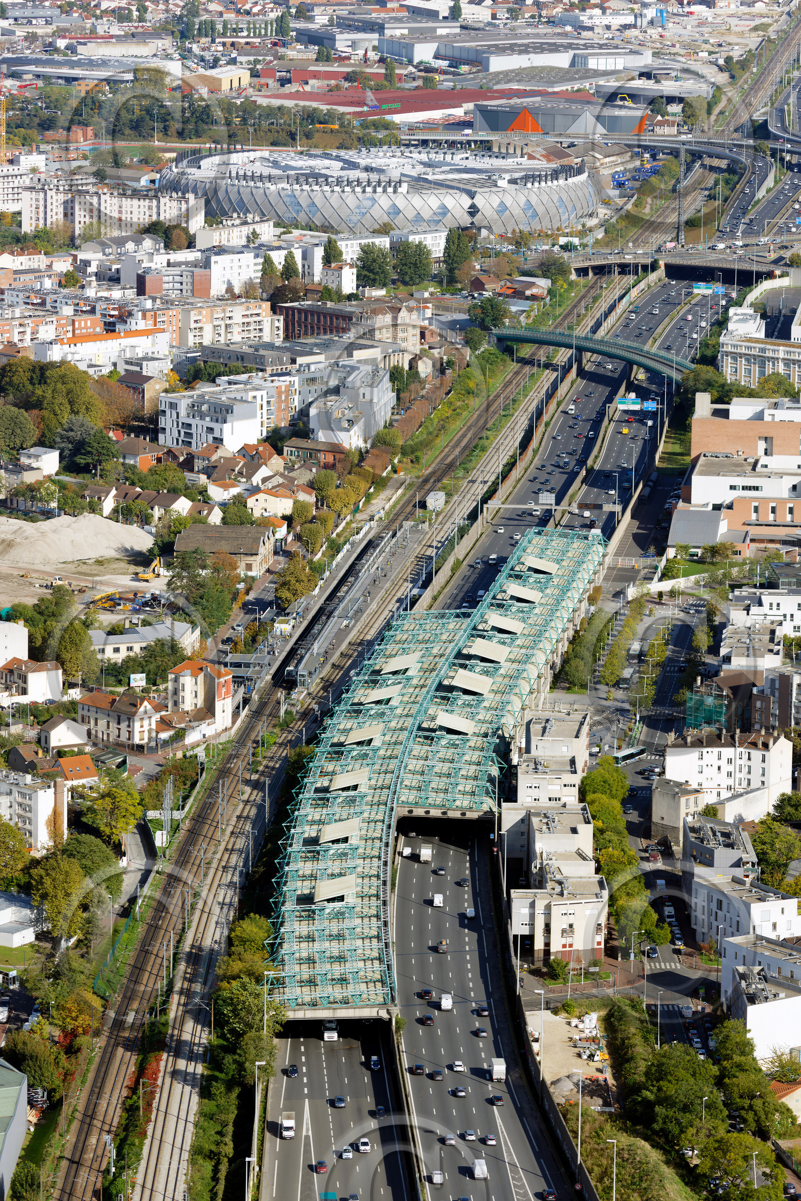 Le département de Seine-Saint-Denis (Région Ile-de-France) en vues aériennes obliques