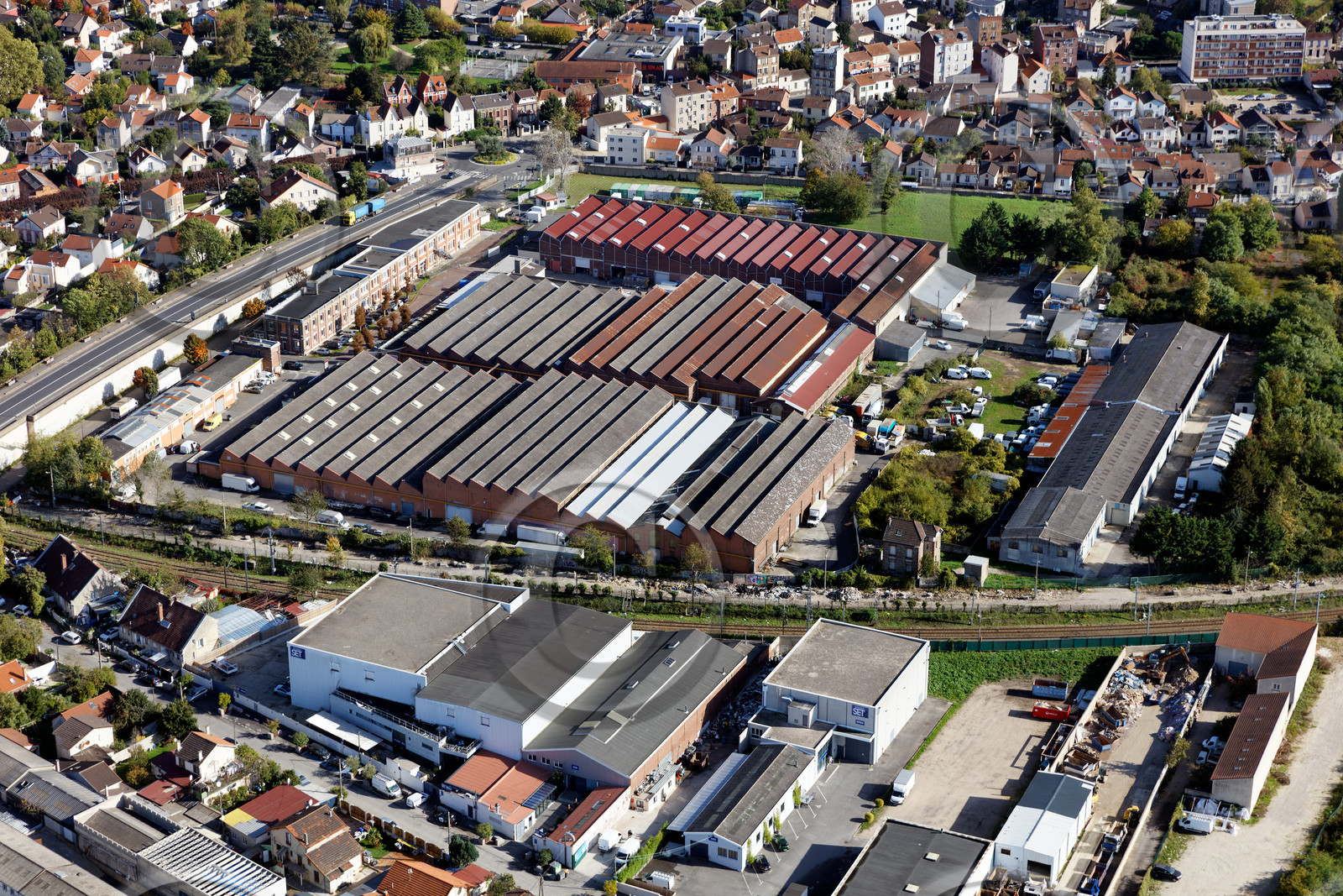 Le département de Seine-Saint-Denis (Région Ile-de-France) en vues aériennes obliques