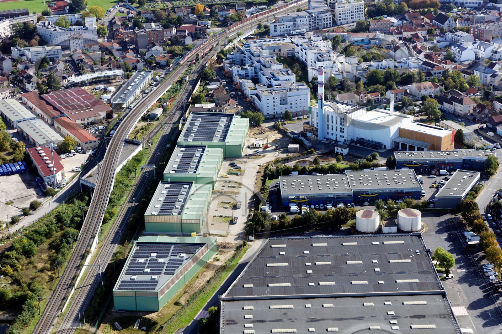 Le département de Seine-Saint-Denis (Région Ile-de-France) en vues aériennes obliques