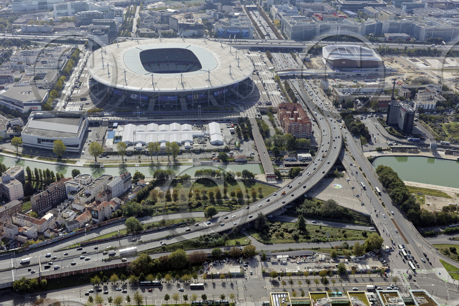 Le département de Seine-Saint-Denis (Région Ile-de-France) en vues aériennes obliques
