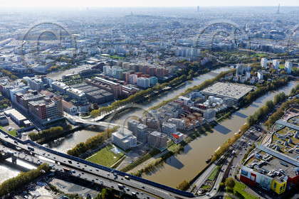 Le département de Seine-Saint-Denis (Région Ile-de-France) en vues aériennes obliques