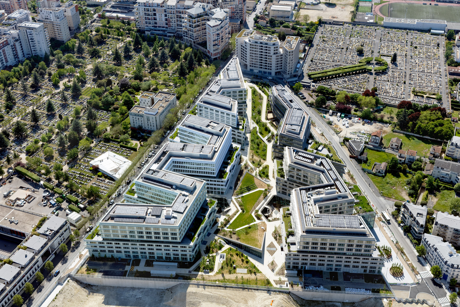 Le département des Hauts-de-Seine (Région Ile-de-France) en vues aériennes obliques