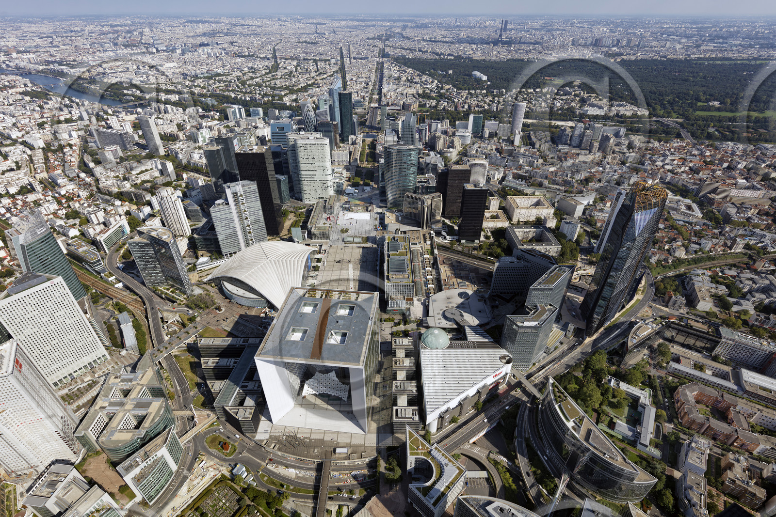 Le département des Hauts-de-Seine (Région Ile-de-France) en vues aériennes obliques
