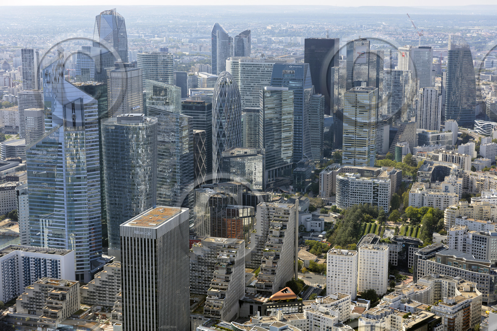 Le département des Hauts-de-Seine (Région Ile-de-France) en vues aériennes obliques