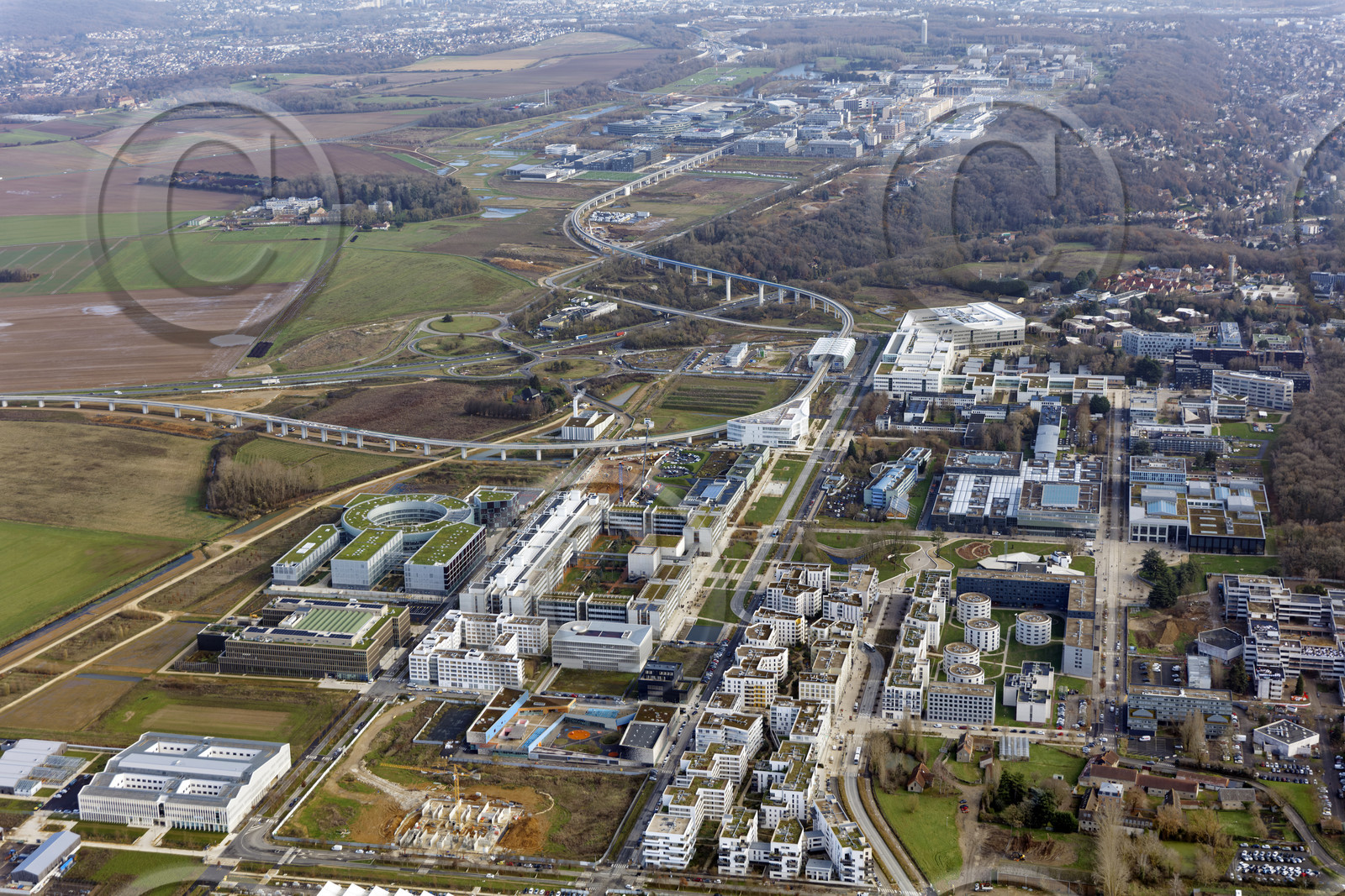 Le département de l'Essonne (Région Ile-de-France) en vues aériennes obliques