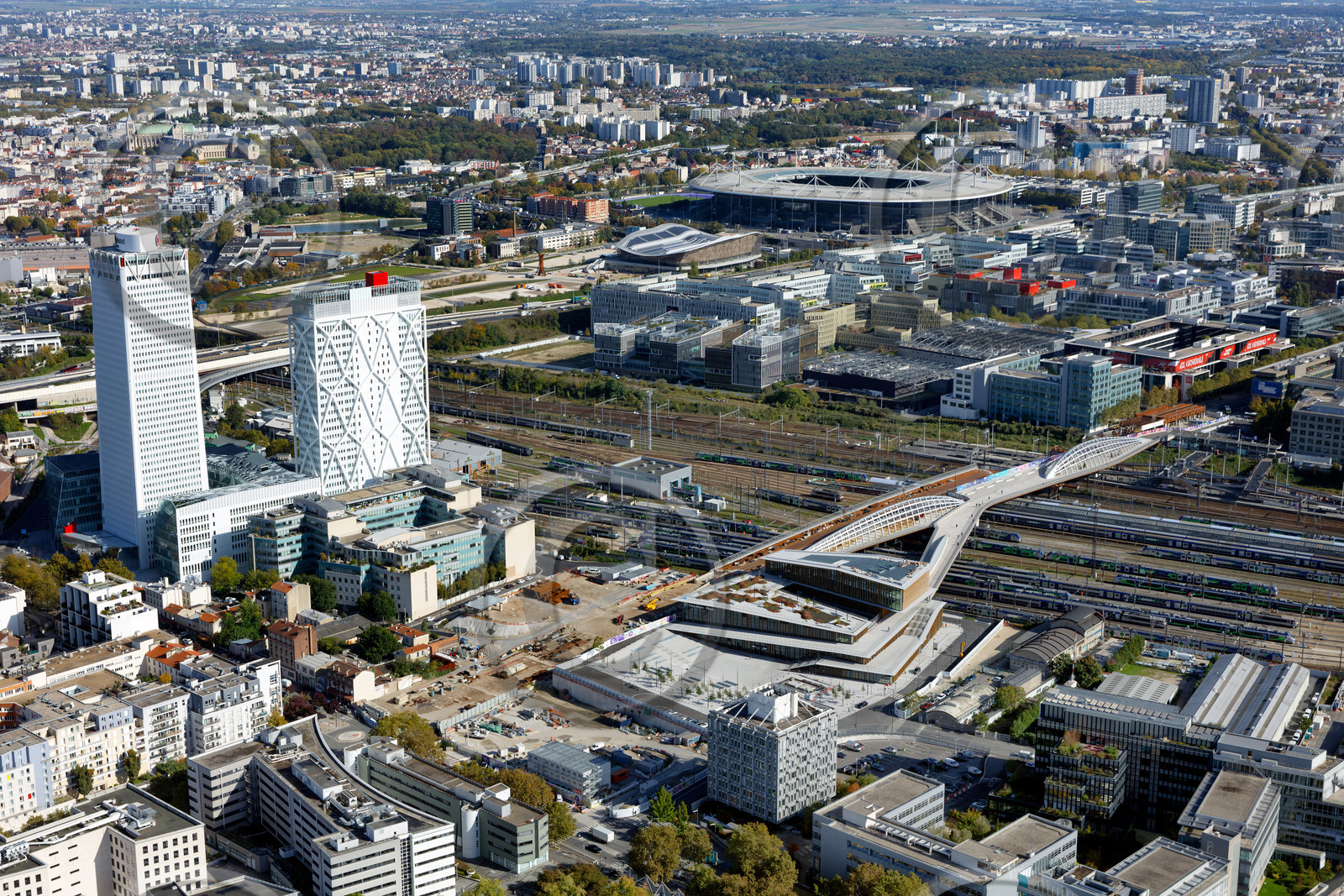 Le département de Seine-Saint-Denis (Région Ile-de-France) en vues aériennes obliques