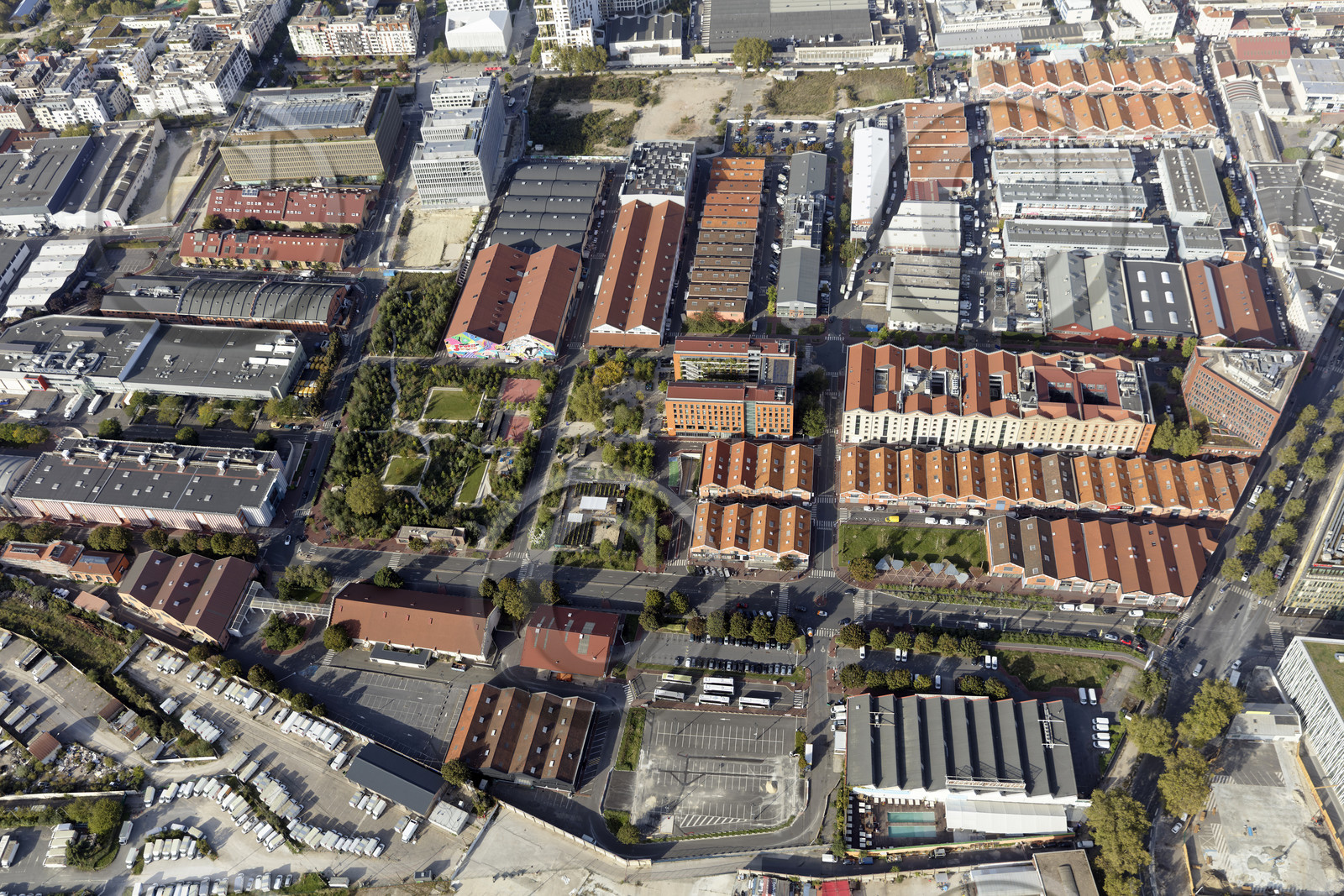Le département de Seine-Saint-Denis (Région Ile-de-France) en vues aériennes obliques