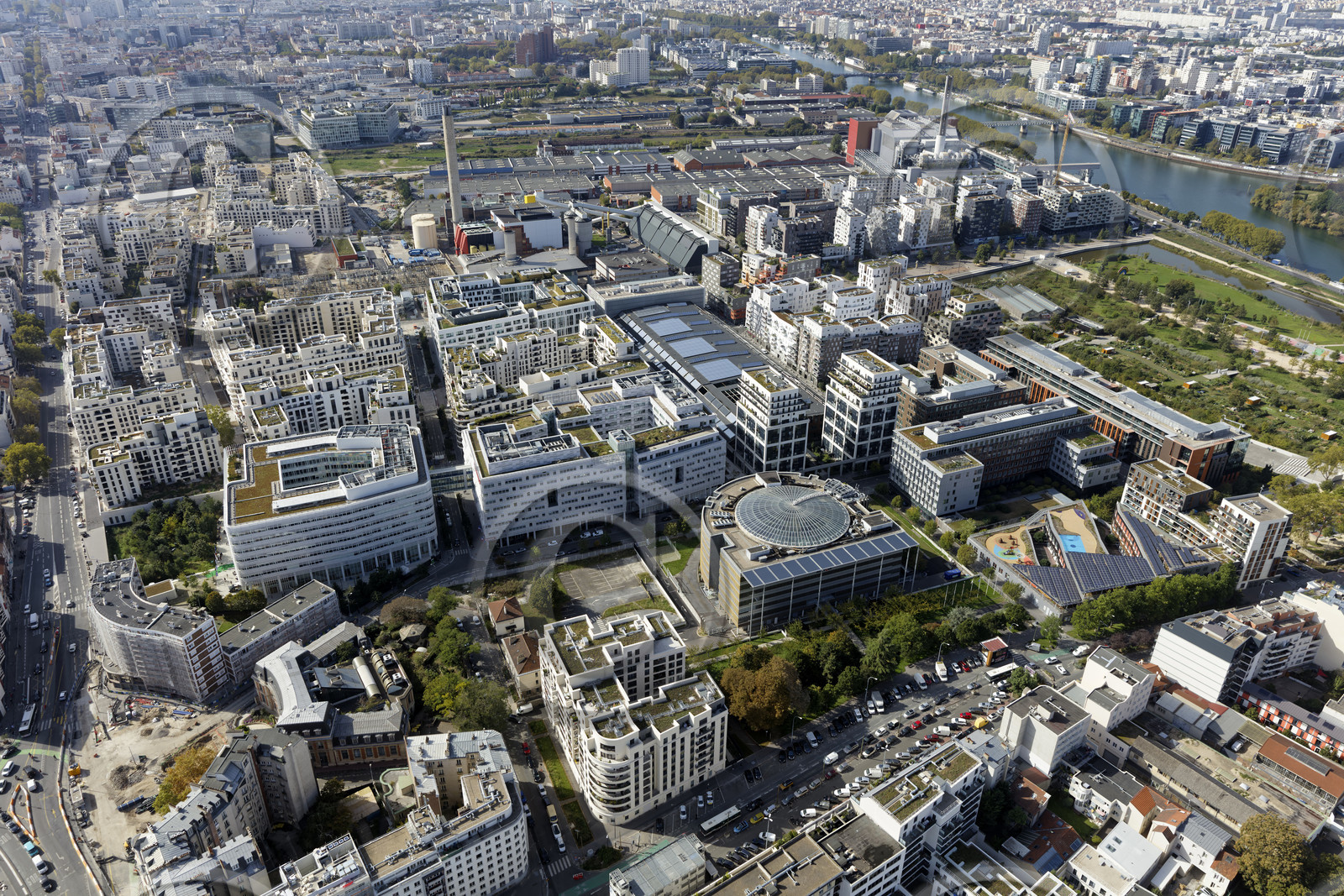 Le département de Seine-Saint-Denis (Région Ile-de-France) en vues aériennes obliques