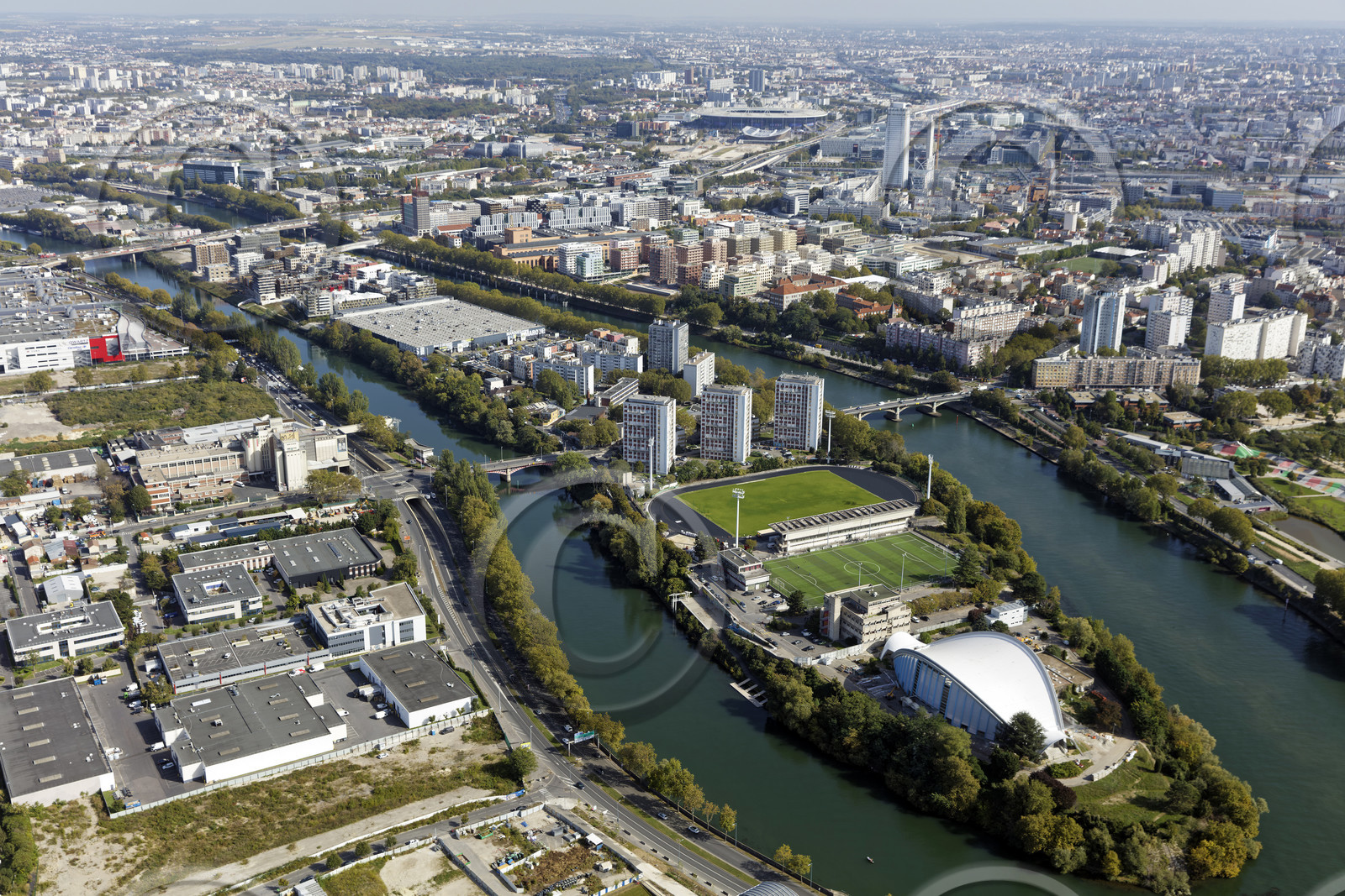 Le département de Seine-Saint-Denis (Région Ile-de-France) en vues aériennes obliques