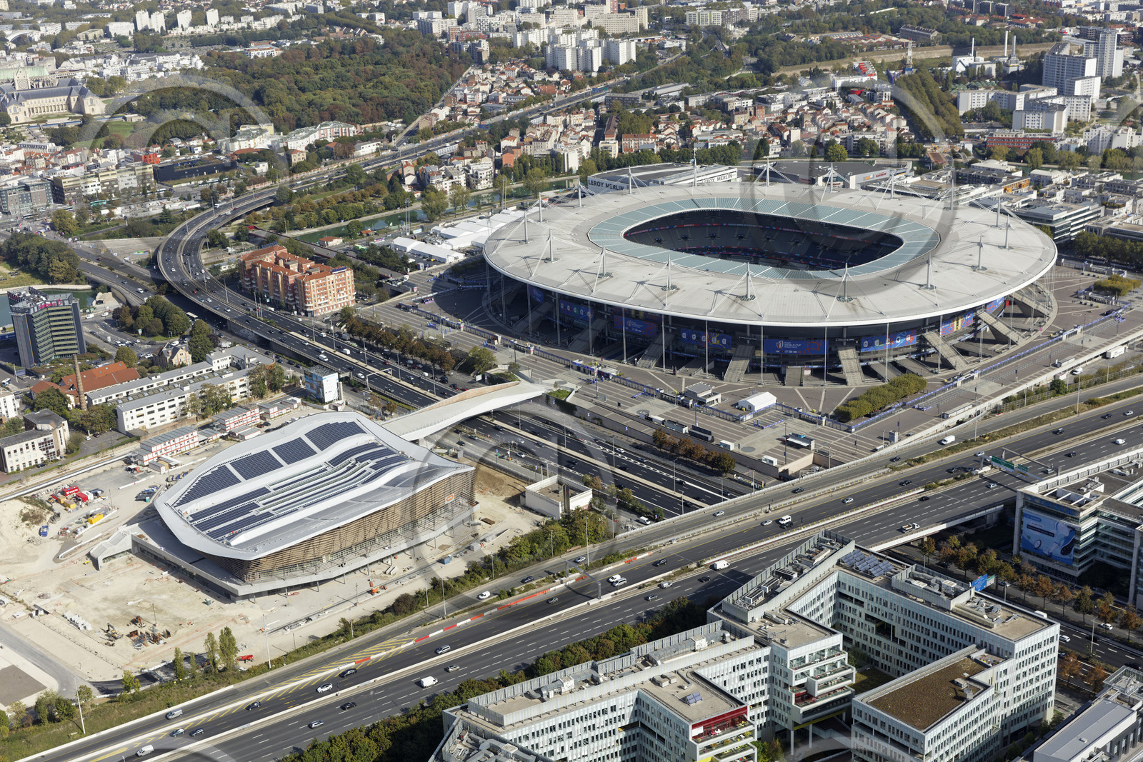 Le département de Seine-Saint-Denis (Région Ile-de-France) en vues aériennes obliques