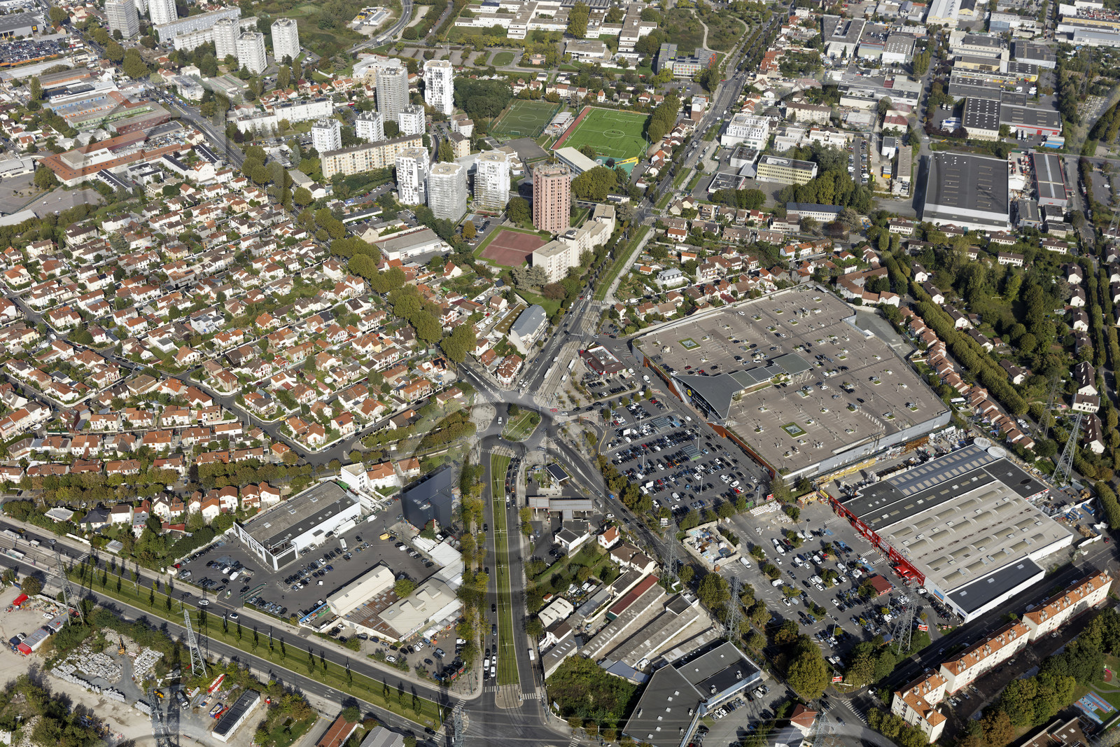 Le département de Seine-Saint-Denis (Région Ile-de-France) en vues aériennes obliques