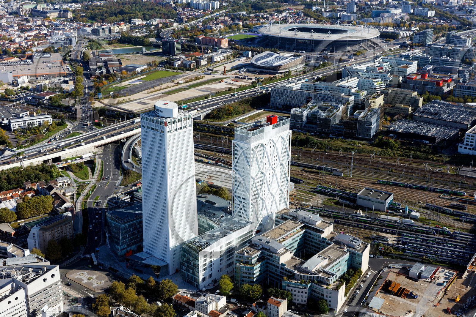 Le département de Seine-Saint-Denis (Région Ile-de-France) en vues aériennes obliques