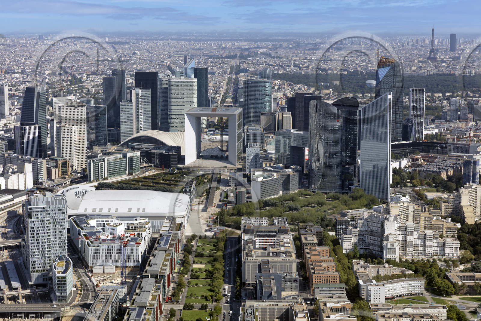 Le département des Hauts-de-Seine (Région Ile-de-France) en vues aériennes obliques