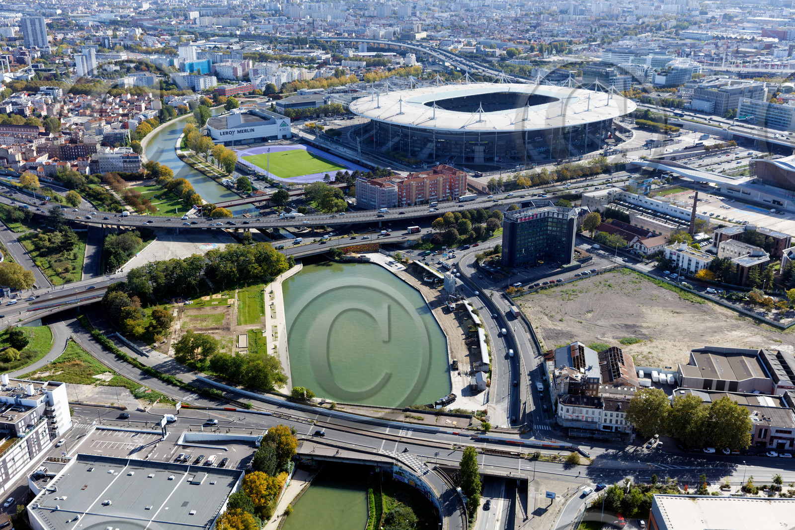 Le département de Seine-Saint-Denis (Région Ile-de-France) en vues aériennes obliques