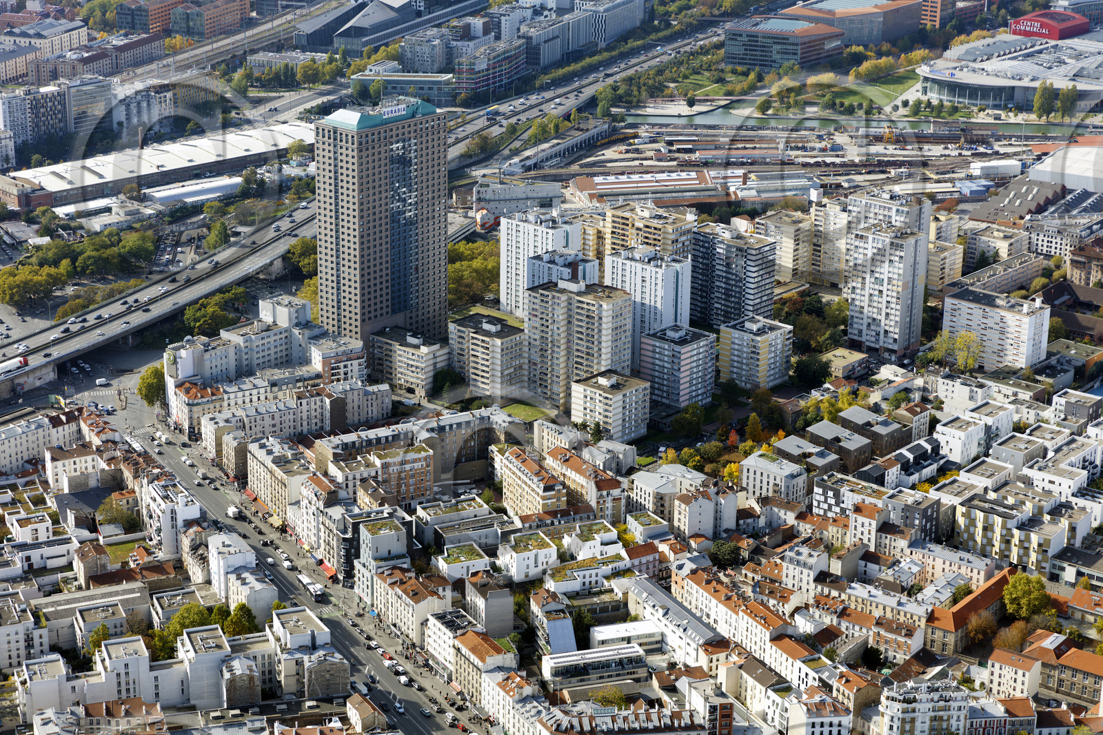 Le département de Seine-Saint-Denis (Région Ile-de-France) en vues aériennes obliques