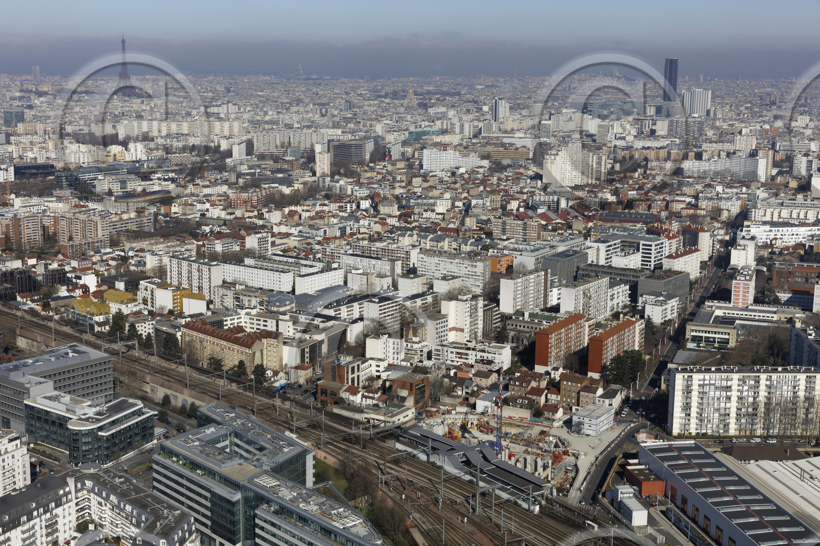 Le département des Hauts-de-Seine (Région Ile-de-France) en vues aériennes obliques