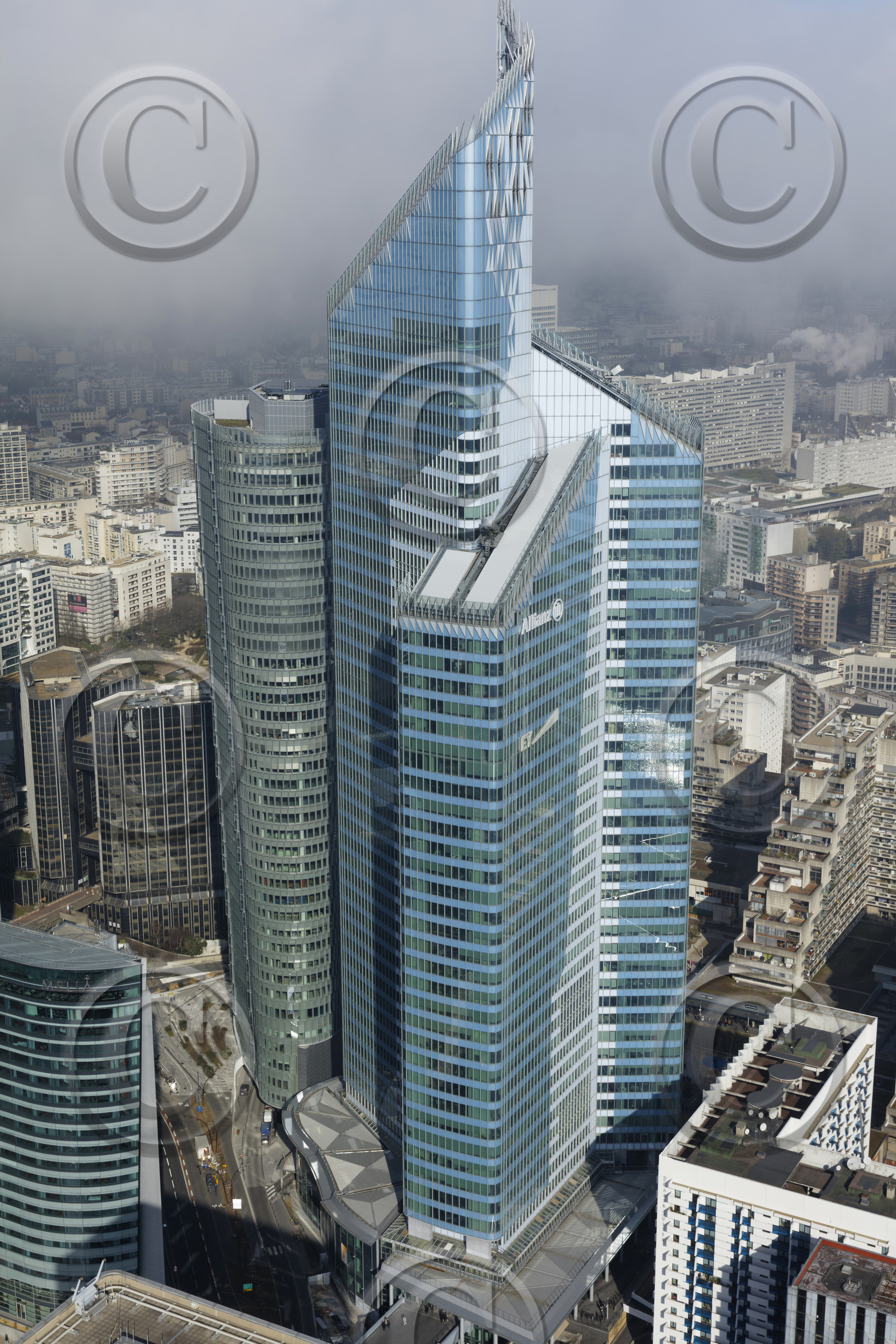 Le département des Hauts-de-Seine (Région Ile-de-France) en vues aériennes obliques