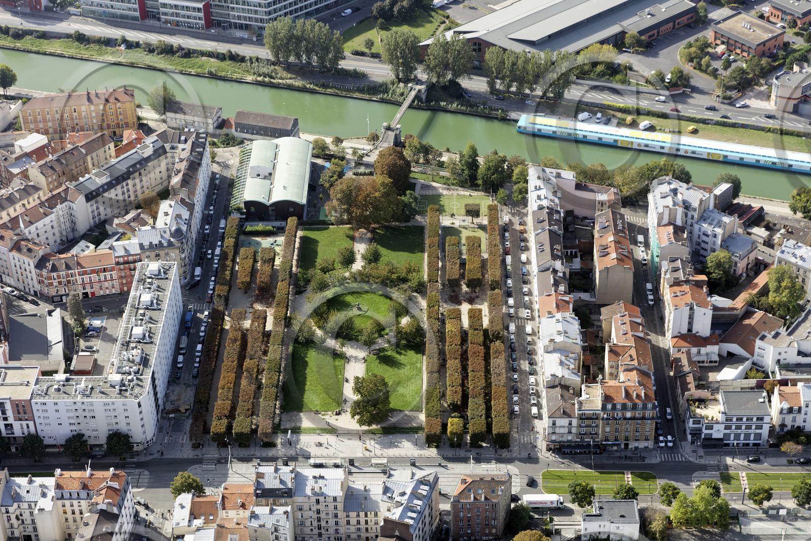 Le département de Seine-Saint-Denis (Région Ile-de-France) en vues aériennes obliques