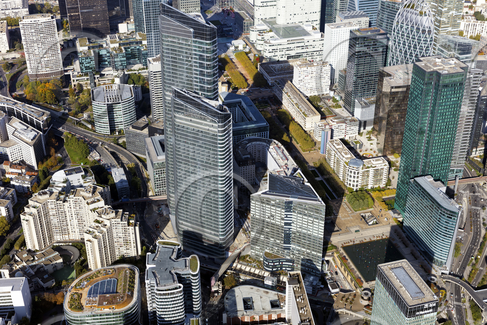 Le département des Hauts-de-Seine (Région Ile-de-France) en vues aériennes obliques