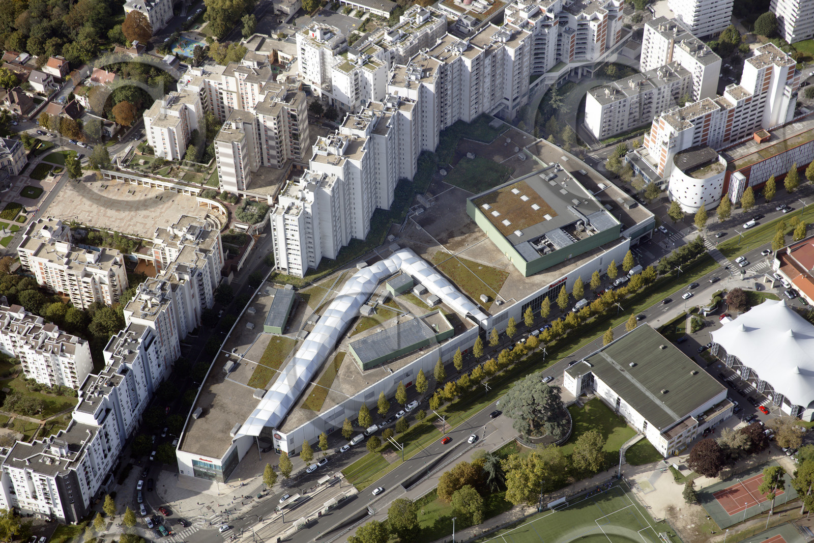 Le département de Seine-Saint-Denis (Région Ile-de-France) en vues aériennes obliques