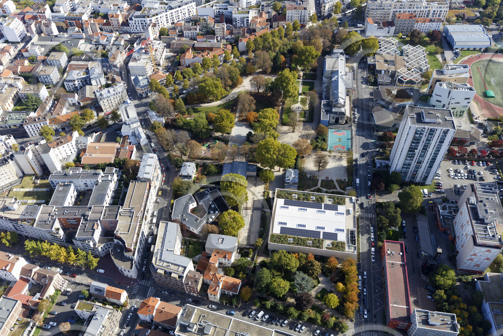 Le département de Seine-Saint-Denis (Région Ile-de-France) en vues aériennes obliques