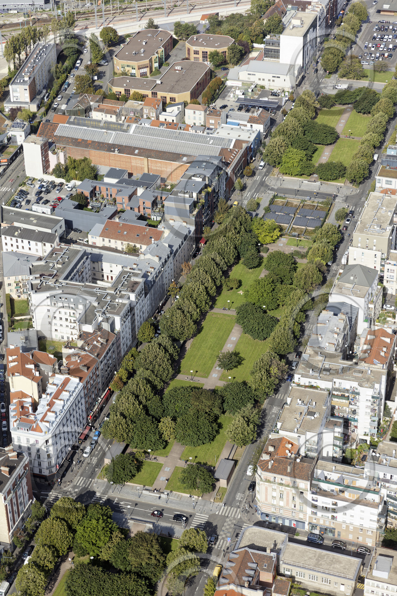 Le département de Seine-Saint-Denis (Région Ile-de-France) en vues aériennes obliques