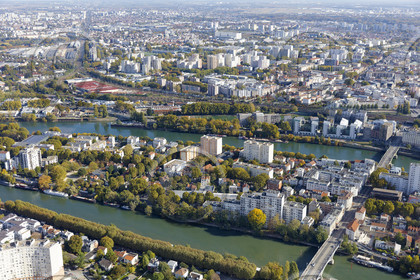 Le département de Seine-Saint-Denis (Région Ile-de-France) en vues aériennes obliques