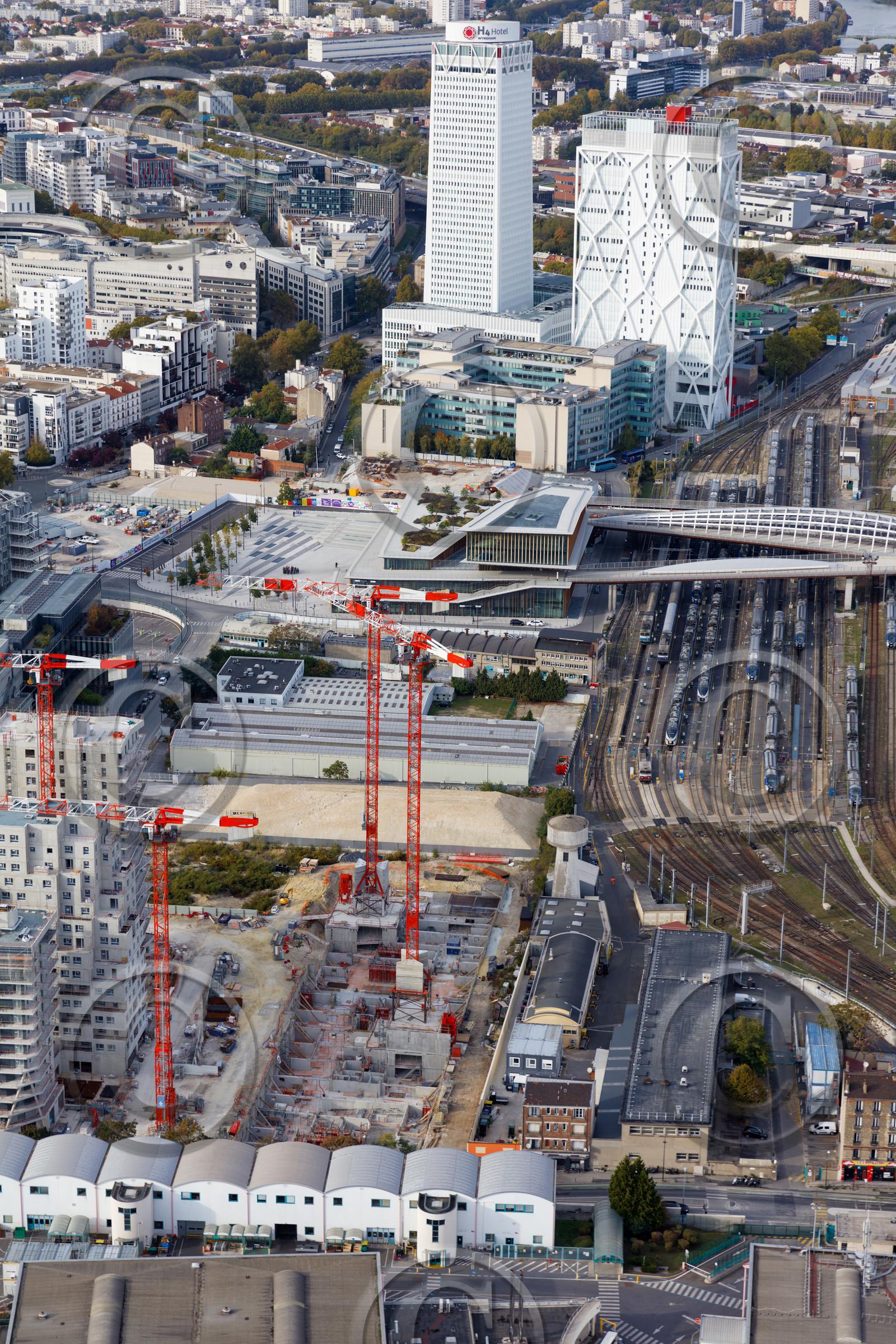 Le département de Seine-Saint-Denis (Région Ile-de-France) en vues aériennes obliques