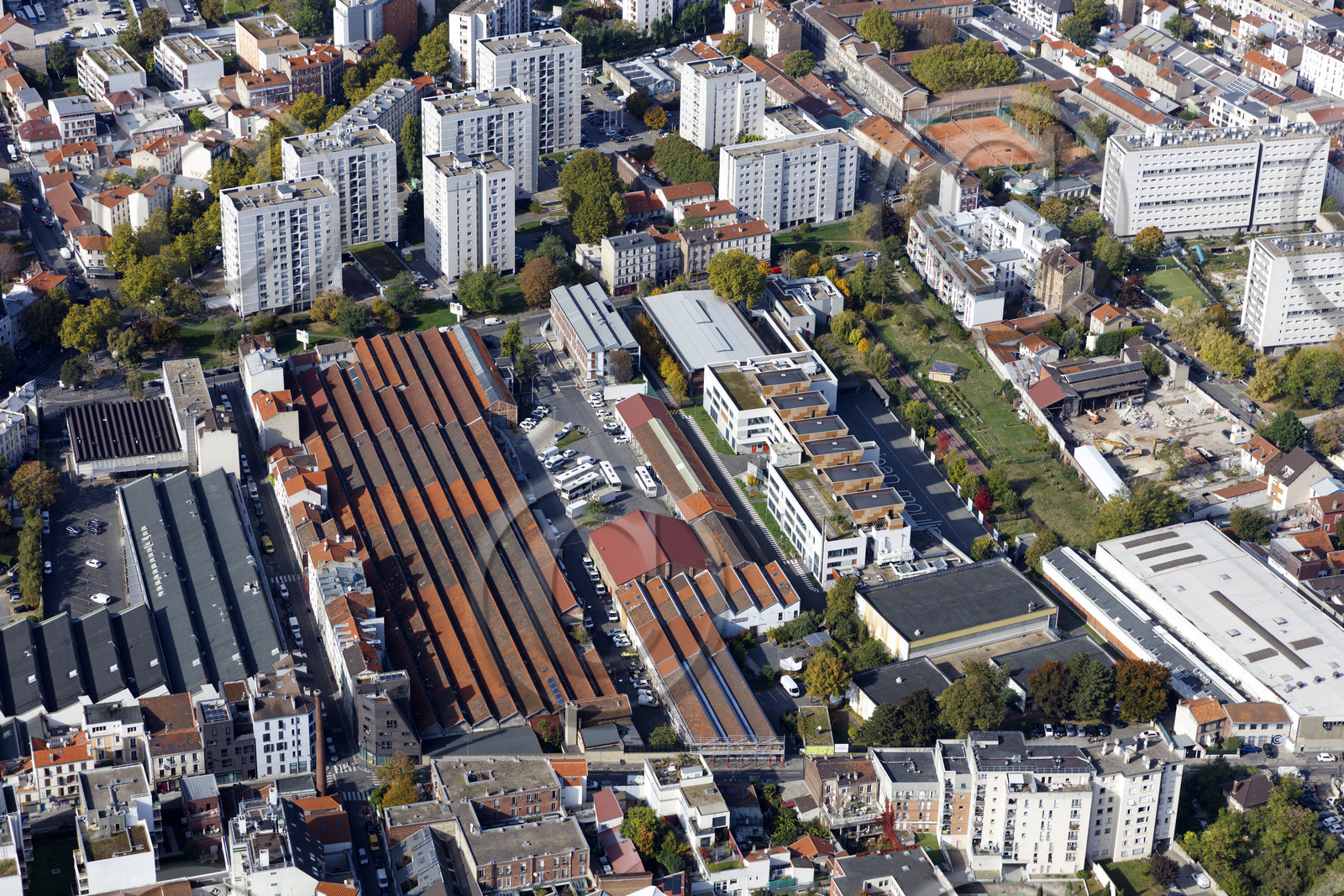 Le département de Seine-Saint-Denis (Région Ile-de-France) en vues aériennes obliques