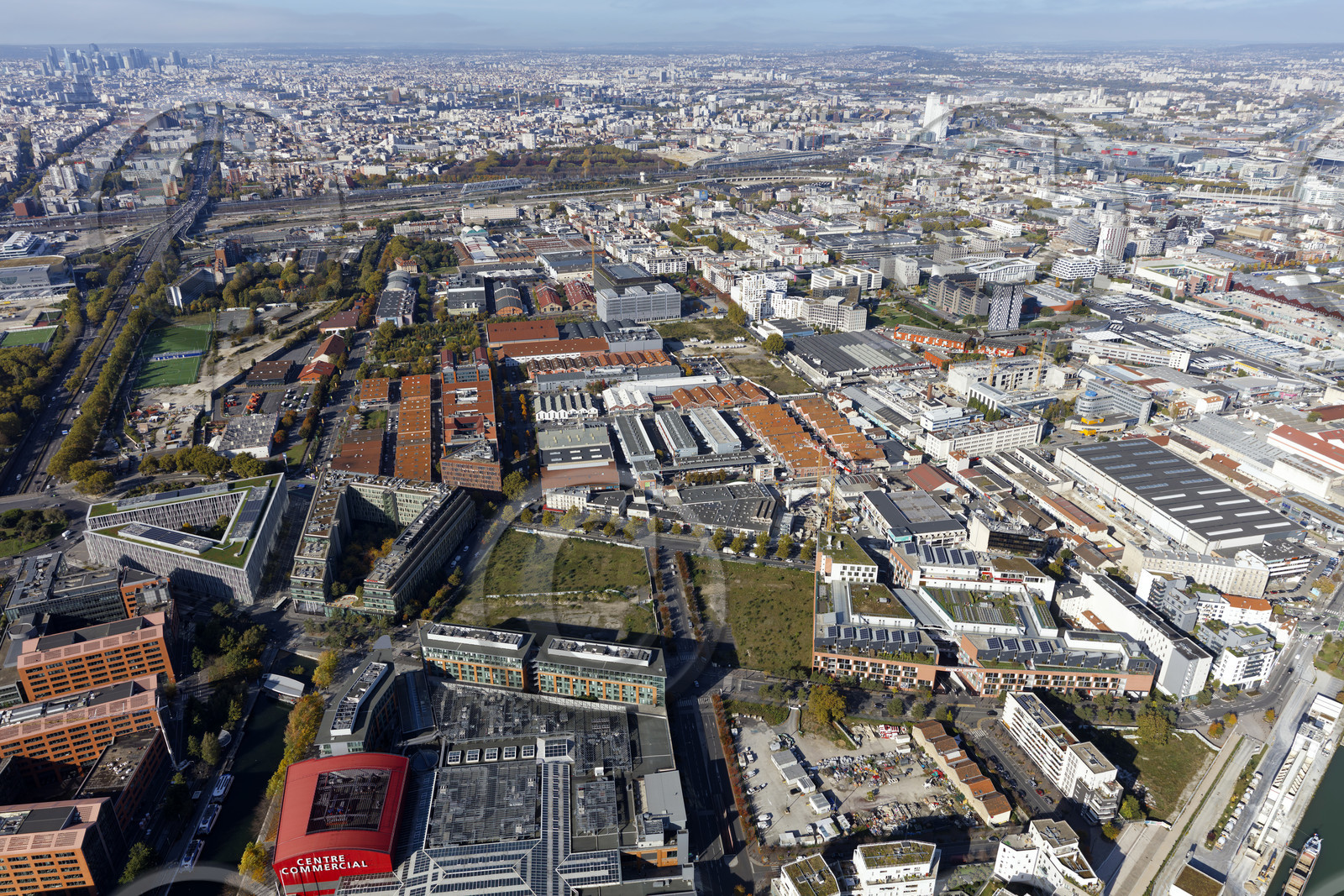 Le département de Seine-Saint-Denis (Région Ile-de-France) en vues aériennes obliques