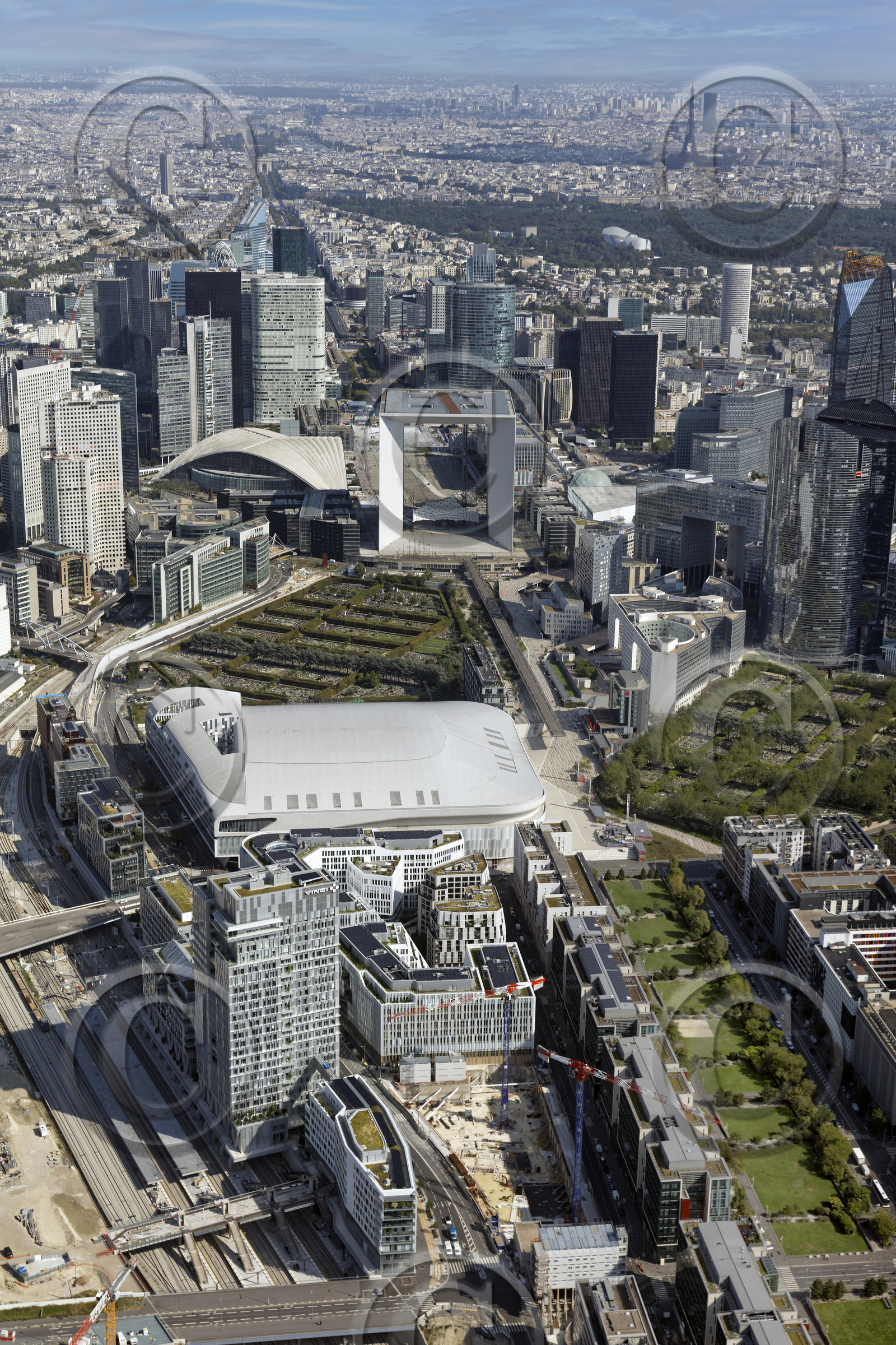 Le département des Hauts-de-Seine (Région Ile-de-France) en vues aériennes obliques