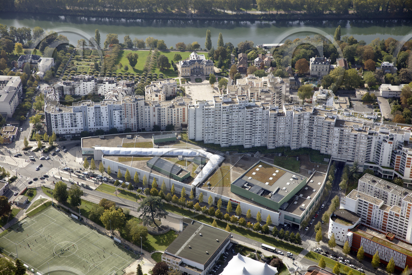 Le département de Seine-Saint-Denis (Région Ile-de-France) en vues aériennes obliques