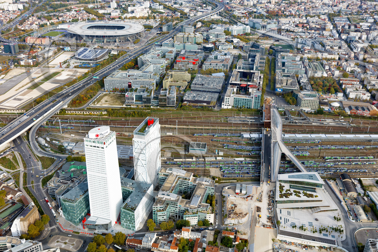 Le département de Seine-Saint-Denis (Région Ile-de-France) en vues aériennes obliques