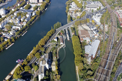 Le département de Seine-Saint-Denis (Région Ile-de-France) en vues aériennes obliques