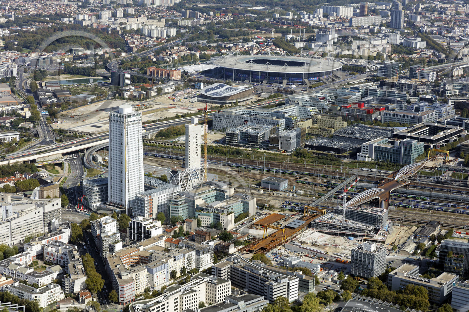 Le département de Seine-Saint-Denis (Région Ile-de-France) en vues aériennes obliques