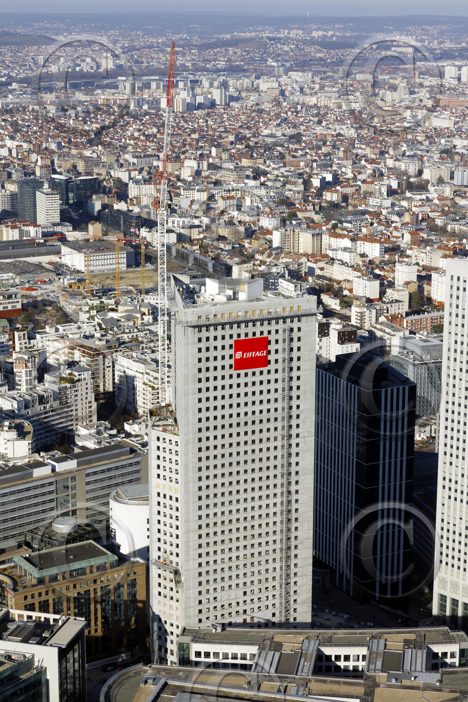 Le département des Hauts-de-Seine (Région Ile-de-France) en vues aériennes obliques