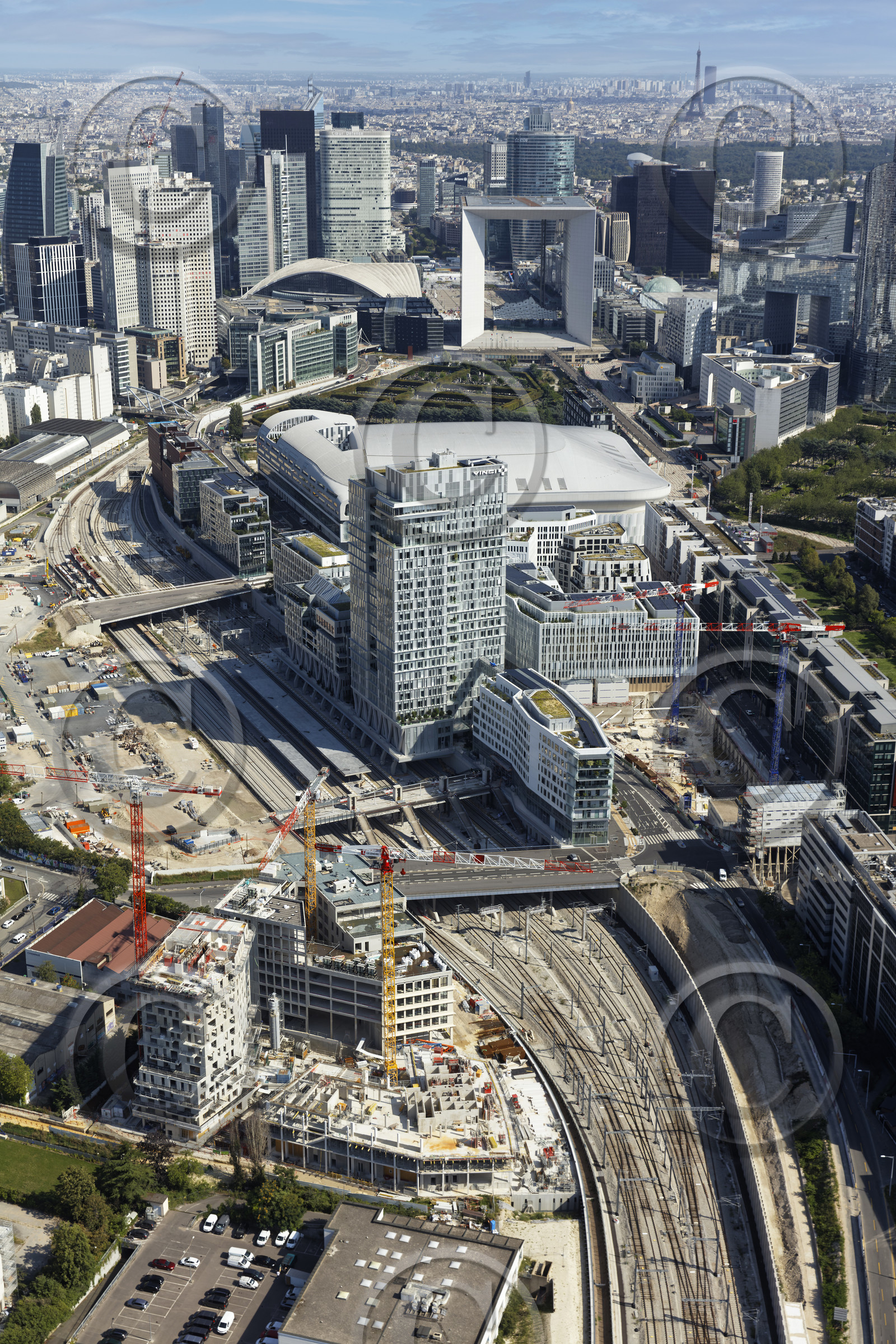 Le département des Hauts-de-Seine (Région Ile-de-France) en vues aériennes obliques