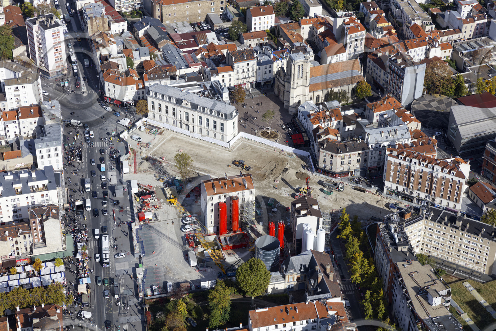 Le département de Seine-Saint-Denis (Région Ile-de-France) en vues aériennes obliques