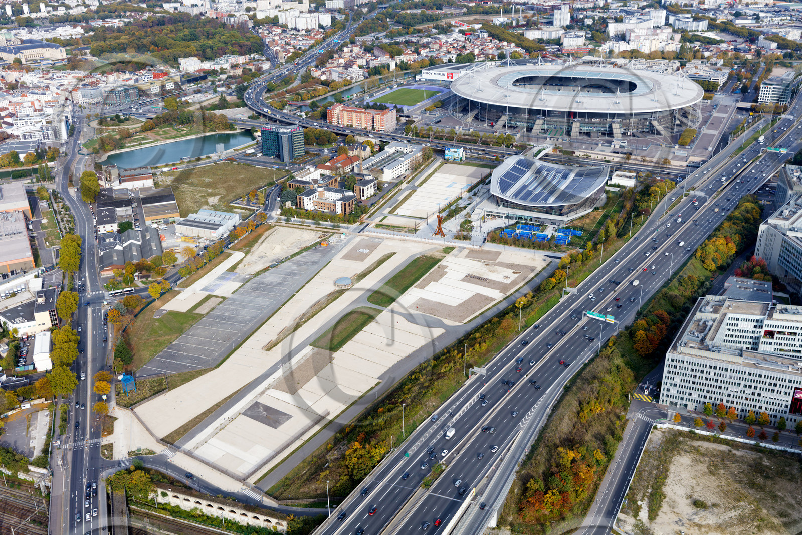 Le département de Seine-Saint-Denis (Région Ile-de-France) en vues aériennes obliques