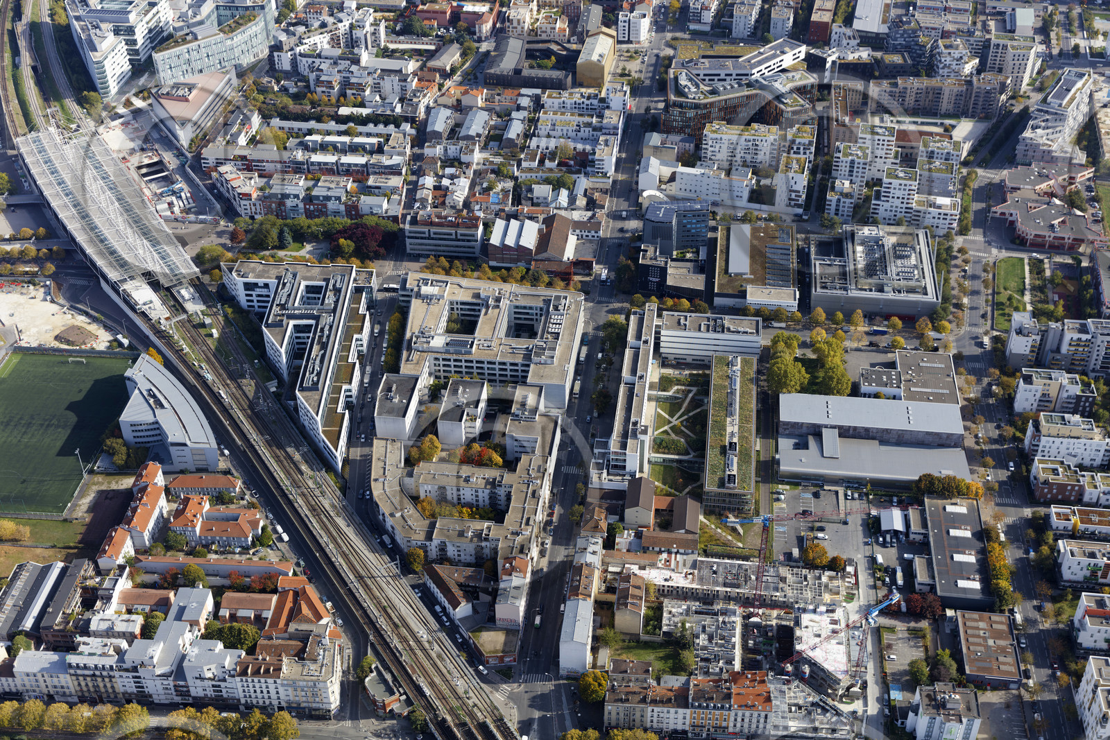 Le département de Seine-Saint-Denis (Région Ile-de-France) en vues aériennes obliques